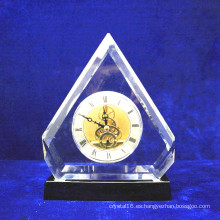 Reloj de mesa de cristal de lujo para la decoración del hogar (KS38401)